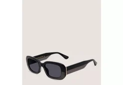 TWO-TONE RECTANGULAR SUNGLASSES