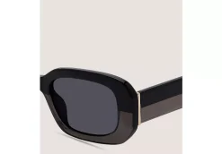 TWO-TONE RECTANGULAR SUNGLASSES